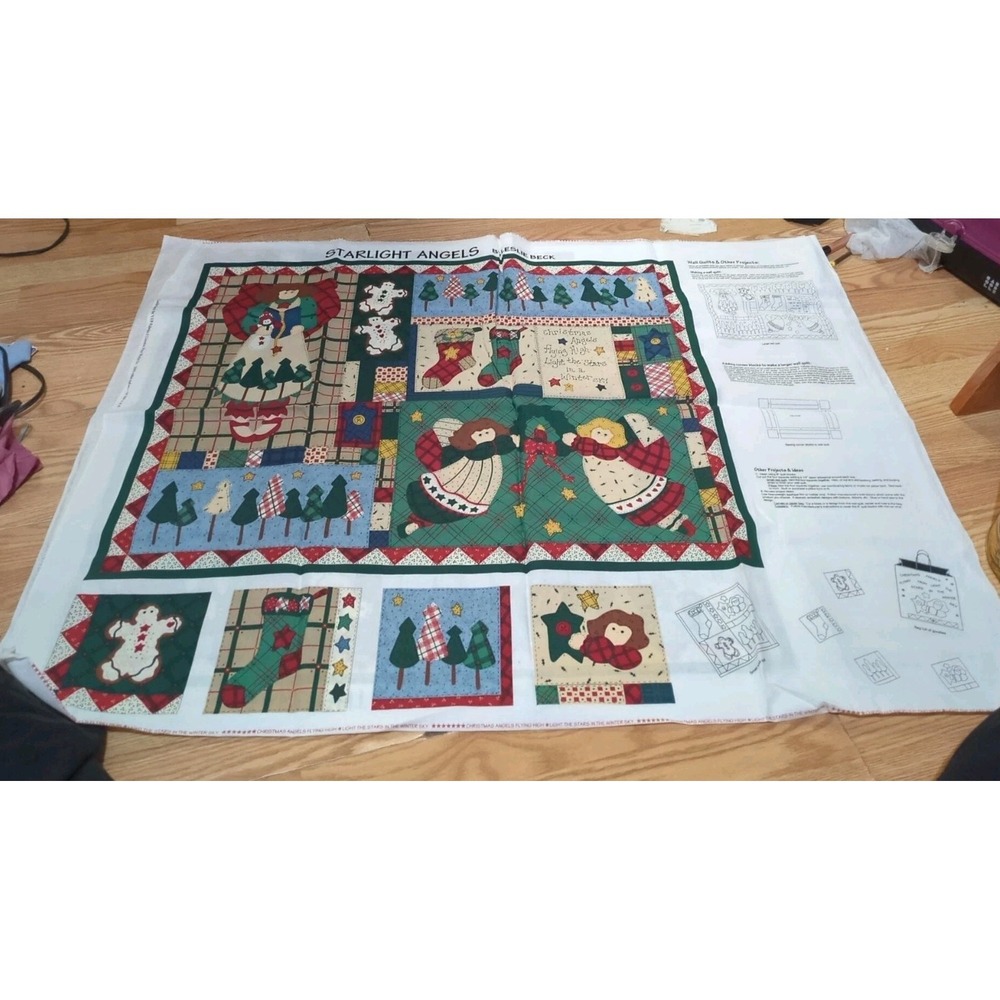 Cranston Starlight Angels Wall Quilt by Leslie Beck Cut and Sew Fabric